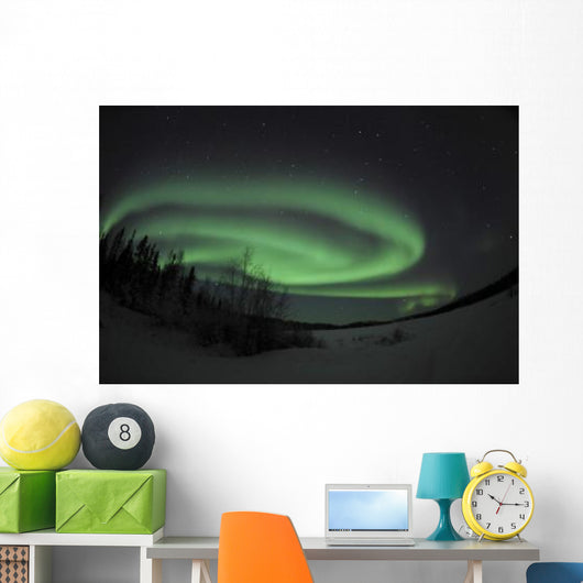 Aurora Borealis over Vee Wall Decal Design 2