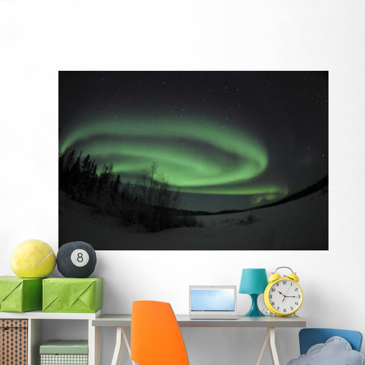 Aurora Borealis over Vee Wall Decal Design 2