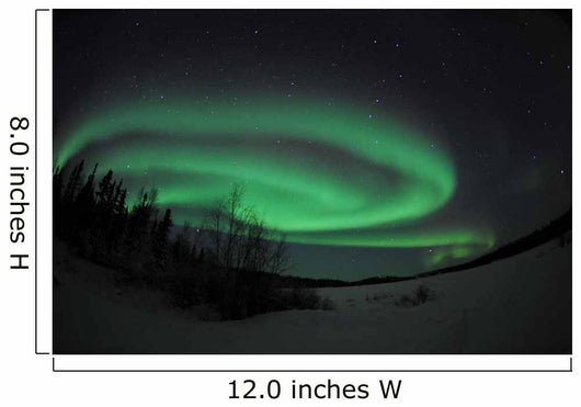 Aurora Borealis over Vee Wall Decal Design 2