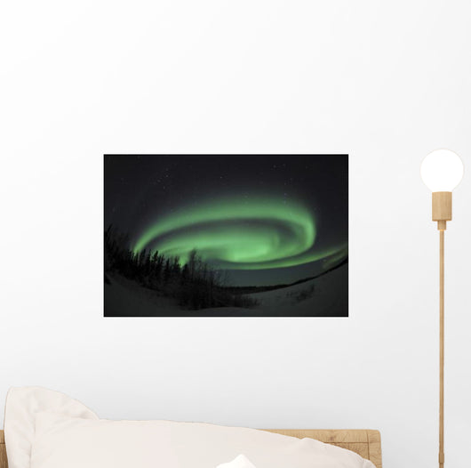 Aurora Borealis over Vee Wall Decal Design 1