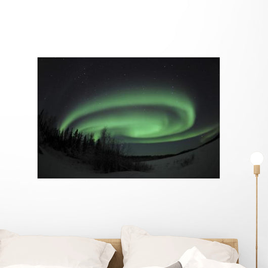 Aurora Borealis over Vee Wall Decal Design 1