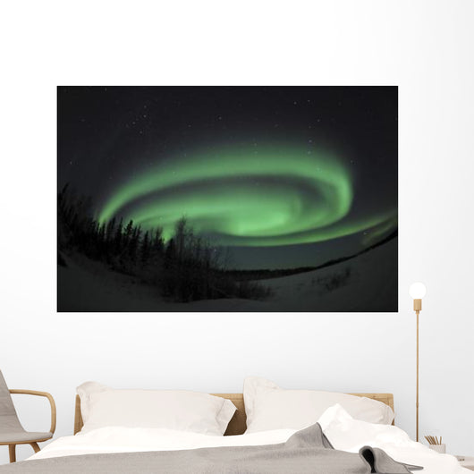 Aurora Borealis over Vee Wall Decal Design 1
