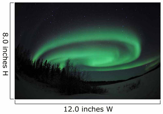 Aurora Borealis over Vee Wall Decal Design 1