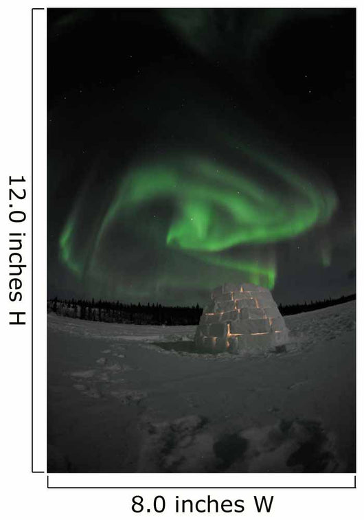 Aurora Borealis over Igloo Wall Decal Design 8