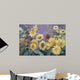 Sunflower In Purple Sky Wall Mural