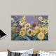 Sunflower In Purple Sky Wall Mural