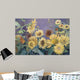 Sunflower In Purple Sky Wall Mural