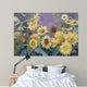 Sunflower In Purple Sky Wall Mural
