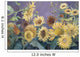 Sunflower In Purple Sky Wall Mural
