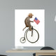 Monkeys Riding Bikes #3 Wall Mural