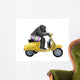 Monkeys Riding Bikes 4 Wall Decal