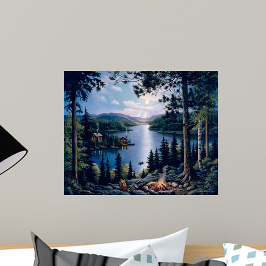 Cabin In The Woods Wall Mural