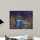 Moonlit Cabin Wall Decal