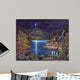 Moonlit Cabin Wall Decal
