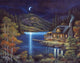 Moonlit Cabin Wall Decal