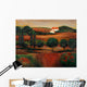 Crimson Light In Tuscany Wall Mural