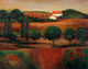 Crimson Light In Tuscany Wall Mural
