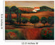 Crimson Light In Tuscany Wall Mural