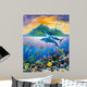 Paradise Island Dolphin Wall Decal