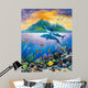 Paradise Island Dolphin Wall Decal