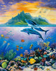 Paradise Island Dolphin Wall Decal