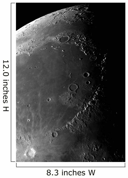 Craters Copernicus Plato Eratosthenes Wall Decal
