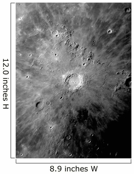Lunar Crater Copernicus Surrounded Wall Decal