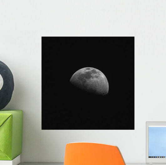 Gibbous Moon Wall Decal