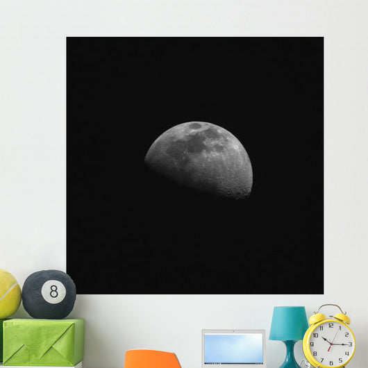 Gibbous Moon Wall Decal