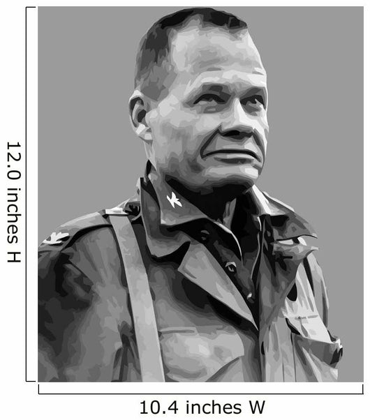 Vector Portrait Lieutenant General Wall Decal