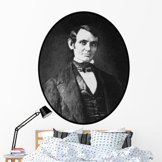 Vector Portrait Young Abraham Wall Decal