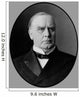 Vector Portrait President William Wall Decal Design 2