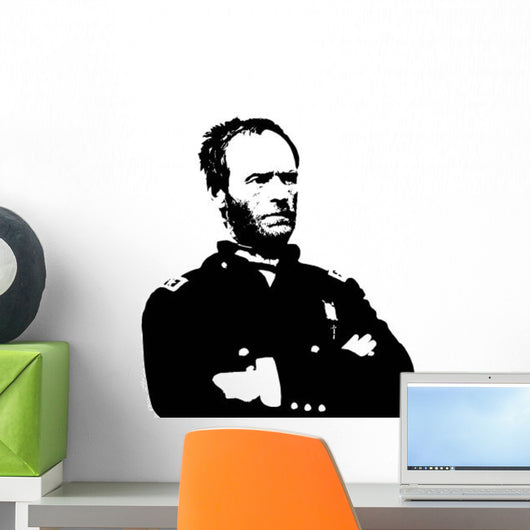 General Sherman Vector Portrait Wall Decal