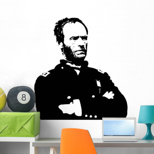 General Sherman Vector Portrait Wall Decal