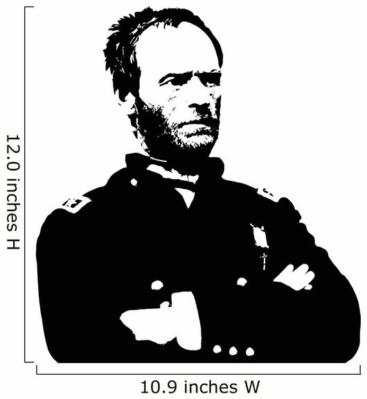 General Sherman Vector Portrait Wall Decal