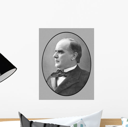 Vector Portrait President William Wall Decal Design 1