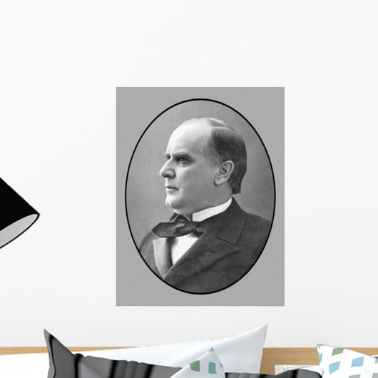 Vector Portrait President William Wall Decal Design 1