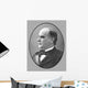 Vector Portrait President William Wall Decal Design 1