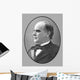 Vector Portrait President William Wall Decal Design 1