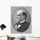 Vector Portrait President William Wall Decal Design 1