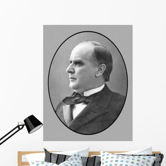 Vector Portrait President William Wall Decal Design 1