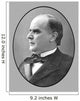 Vector Portrait President William Wall Decal Design 1