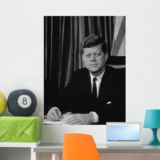 Vector Portrait John F Wall Decal Design 2