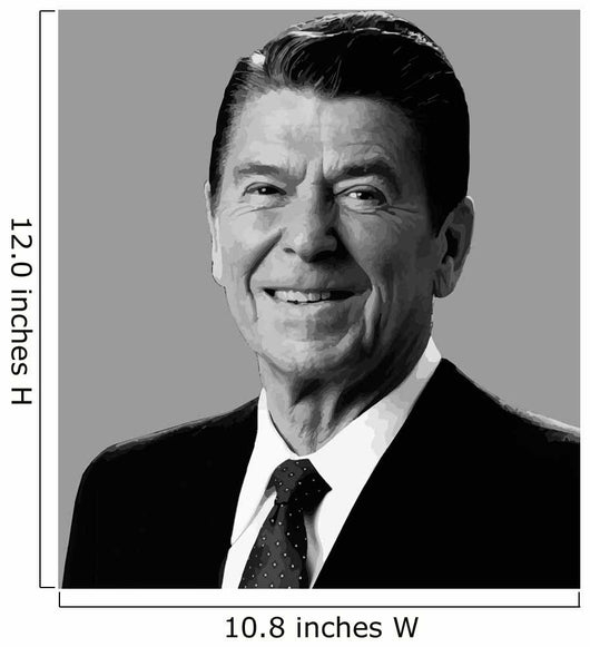 Vector Portrait Ronald Reagan Wall Decal