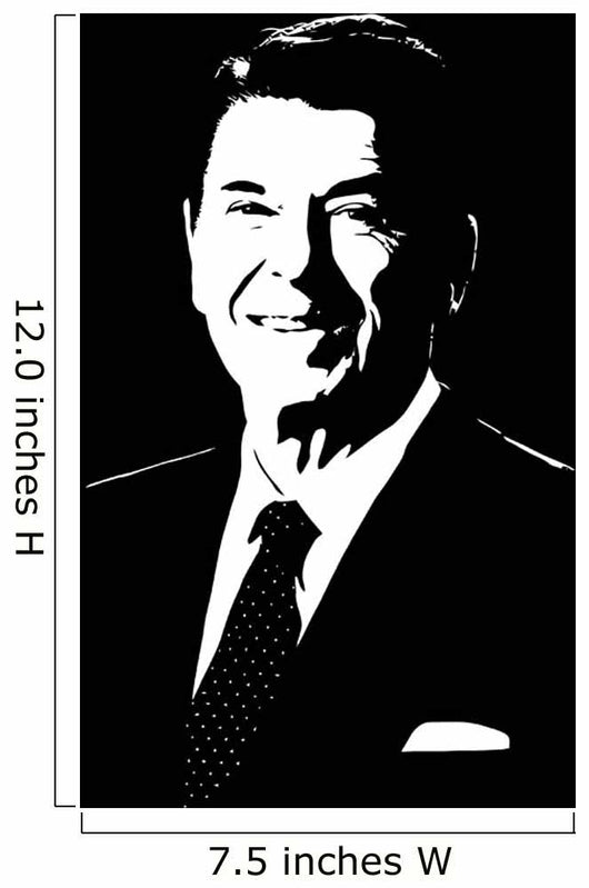 Vector Portrait President Ronald Wall Decal