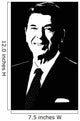 Vector Portrait President Ronald Wall Decal