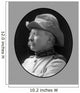 Digitally Restored Vector Portrait Wall Decal Design 59