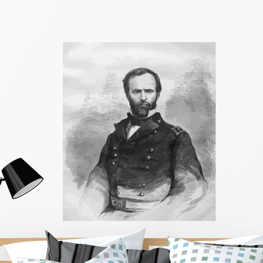 Digitally Restored Vector Portrait Wall Decal Design 45