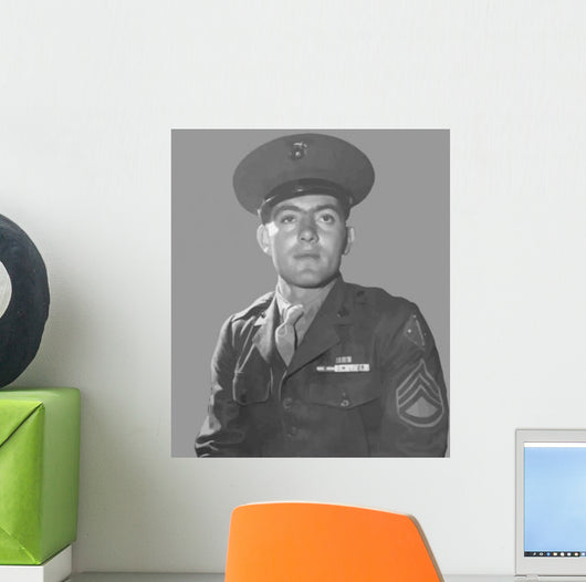 Digitally Restored Vector Portrait Wall Decal Design 40