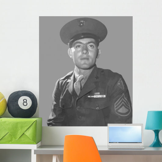 Digitally Restored Vector Portrait Wall Decal Design 40